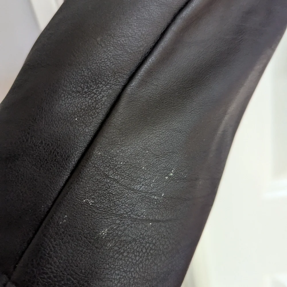 H&M Kids Quilted Biker Vegan Leather Moto Jacket Kids Size 14